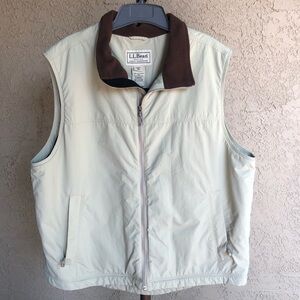 L.L. Bean Mens Fleece Lined Vest Size XL Regular